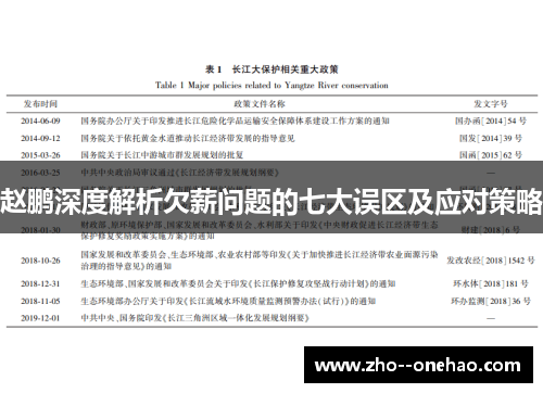 赵鹏深度解析欠薪问题的七大误区及应对策略